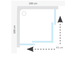 Душова кабіна (профіль білий) Ravak Matrix MSDPS-100/100 L (0WLAA100Z1)