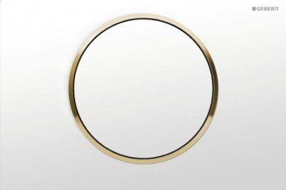 Смывная клавиша Geberit Sigma10 115.758.KK.5 Декоративное кольцо: позолота, Золото