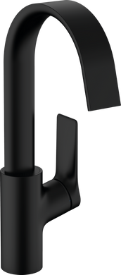 Смеситель для умывальника Hansgrohe Vivenis 210 с поворотным носиком и донным клапаном pop-up, Matt Black (75030670), Черный