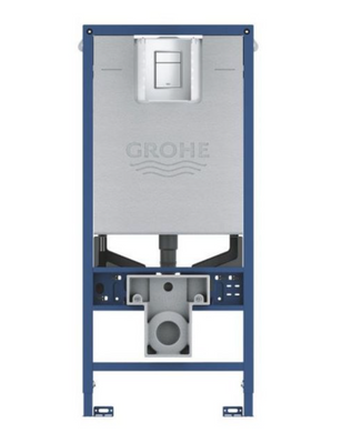 Інсталяція для унітазу Grohe Rapid SLX із звукоізоляційною прокладкою та кнопкою змиву Skate Cosmopolitan S (39603000)