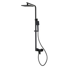 SISTEMA L система душова (змішувач для душу, верхній та ручний душ 1 режим, шланг полімер 1,5 м), Чорний