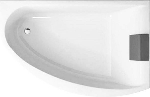 MIRRA ванна асимметричная 170*110 см, правая, с ножками, элементами крепления и подголовником