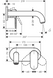 Змішувач для умивальника настінний Hansgrohe Vernis Shape 205 мм, хром (71578000), Хром