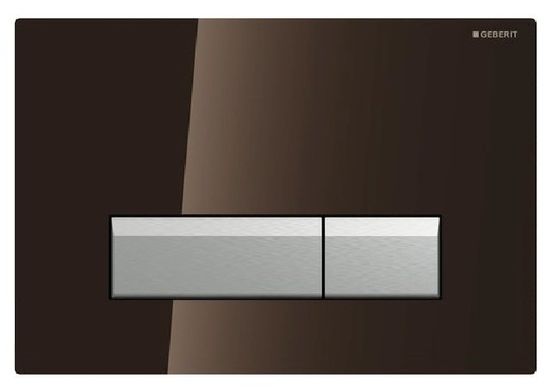 Клавиша Geberit Sigma 40 115.600.SQ.1 со встроенной системой удаления запаха, темно-коричневое стекло