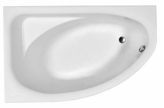 SPRING ванна 160x100 асиметрична ліва в комплекті з сифоном Geberit 150.520.21.1, з ніжками