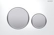 Клавіша Geberit Sigma 20 115.882.KL.1 рамка: біла / обід кнопок: хром матовий / кнопки: хром матовий