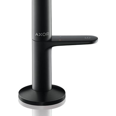 Змішувач для умивальника Axor One Select 170 із донним клапаном push-open, Matt Black (48020670)
