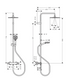 Hansgrohe Vernis Blend Showerpipe 240 1jet с термостатом, Matt Black (26426670), Черный
