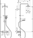 Душевая система Hansgrohe Vernis Shape Showerpipe 230 1jet с термостатом, черный матовый (26286670)