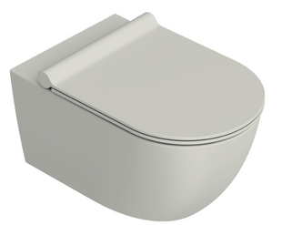 Подвесной унитаз Catalano Sfera 55 WC NewFlush + сиденье микролифт, CEMENTO SATINATO, Серый