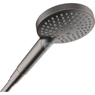 Ручной душ Hansgrohe Raindance Select S PowderRain 120 3jet P, Brushed Black Chrome (26014340), Чорний
