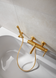 Змішувач для ванни з ручним душем KFA Armatura Moza 5034-520-31 Золото, Золото