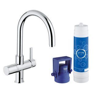 Смеситель для кухни с функцией фильтрации воды Grohe Blue 33249001, Хром