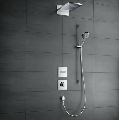Термостат прихованого монтажу Hansgrohe ShowerSelect HighFlow, Matt Black (15760670), Чорний