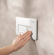 Клавиша смыва Hansgrohe iFrame Original Q, White Gloss (66001450), Белый