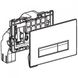 Cмывная клавиша Geberit "Sigma 40" со встроенной системой удаления запаха, пластик черный/алюминий (115.600.KR.1), Черный