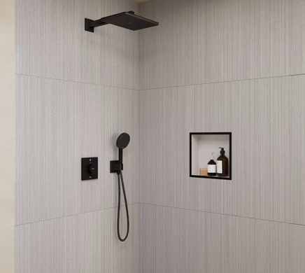 Душевая система скрытого монтажа Hansgrohe Raindance Alive Q 24620670 Черная матовая, Чорний