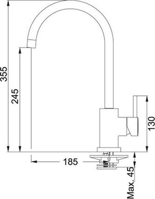 Кухонный смеситель Franke Matrix (115.0029.625), Хром
