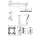 Душевая система скрытого монтажа Hansgrohe Raindance Alive S 300 1jet 24630000, Хром