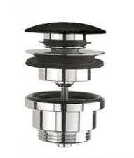 Смеситель для раковины скрытого монтажа с донным клапаном GRB Black Time черный 47535472+05055012, Черный