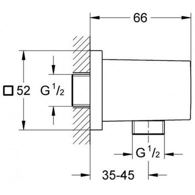 Grohe Набір GRT SmartControl Cube для душу на 2 споживача прихованого монтажу (квадратний) (23409SC0)