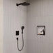 Душевая система скрытого монтажа Hansgrohe Raindance Alive S 300 1jet 24630670 Черный мат, Чорний