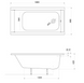 Ванна акриловая Kolo SUPERO 180x80 (5362000) прямоугольная