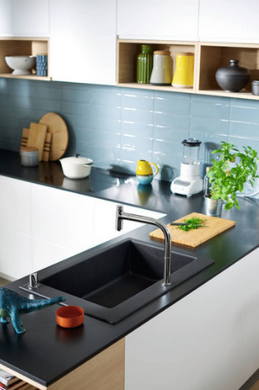 Кухонная мойка Hansgrohe S51 S510-F660 серый бетон (43313380)