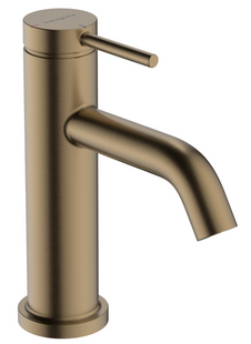 Змішувач Tecturis S 80 CoolStart для умивальника без донного клапана, Brushed Bronze (73301140), бронза