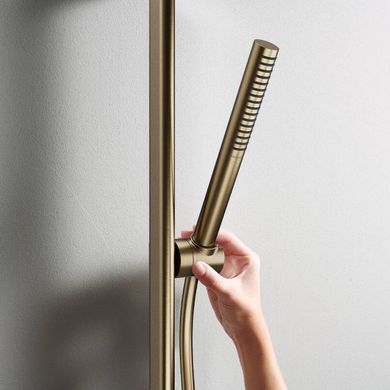 Ручной душ HANSGROHE PULSIFY S, Ecosmart, шлифованная бронза (24125140), бронза