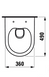 Безободковый унитаз с функцией биде Guralvit UNO Mini (49cm) с сидением Микролифт + Инсталляция Geberit 458.161.21.1 (4в1)