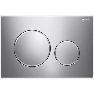 Клавиша Geberit Sigma 20 115.882.KH.1 рамка и кнопки: глянцевый хром, обод: хром глянец, двойной смыв, 246*164 мм, Хром