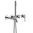 Смеситель для ванны скрытый KFA Armatura MOZA Chrome 5039-411-00 с гарнитуром