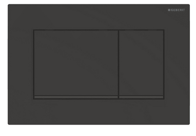 Смывная клавиша Geberit черная матовая Sigma30, для двойного смыва: (115.883.16.1), Черный