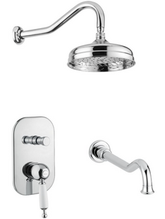 Bugnatese Oxford OXCR6369 Душевая система с изливом для ванны (Хром)