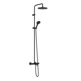 Душевая система для ванны Hansgrohe Vernis Blend 240 1jet EcoSmart с термостатом, Matt Black (26899670) Остаток