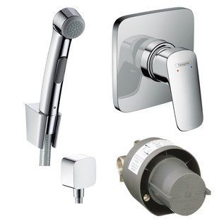 Комплект гігієнічного душу Hansgrohe Logis E (71604000, 13620180, 32129000, 26457000), хром (20200010), Хром