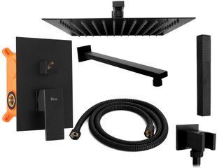 Душовий комплект прихованого монтажу REA FENIX BLACK чорний матовий