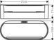 Полиця глибока Hansgrohe WallStoris 25,0 x 10,0 x 7,1 см, Matt White (27912700)