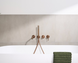 Смеситель для ванны скрытый KFA Armatura MOZA Brushed Rose Gold PVD 5039-411-34 , Розовое золото