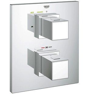 Смеситель Grohe Grohtherm Cube 19958000 для ванны/душа, внешняя часть, Хром
