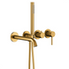 Смеситель для ванны скрытый KFA Armatura MOZA Brushed Gold PVD 5039-411-31 , Золото