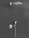 Душова система Hansgrohe Raindance E 300 1jet ShowerSelect Square 6 в 1, хром (27952000), Хром