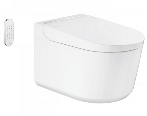 Унітаз-біде Grohe Sensia Pro безободковий підвісний електронний, білий (36508SH0), Білий