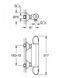 Термостат для душа Grohe Grohthetm 1000 New 34143003, Хром