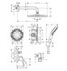 Душова система Hansgrohe Crometta S 240 1jet Logis 8 в 1, хром (27958000), Хром