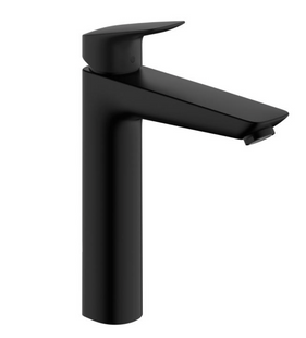 Змішувач для умивальника Hansgrohe Logis 190 без донного клапана, Matt Black (71091670), Чорний