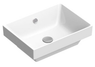 Керамічна раковина напіввбудована 50x37см Catalano NEW ZERO, bianco lucido (15037VEN00), Білий