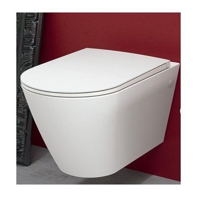 Інсталяція Geberit 4в1+ Унітаз безободковий RAK Ceramics Resort з сидінням Slim (soft close)