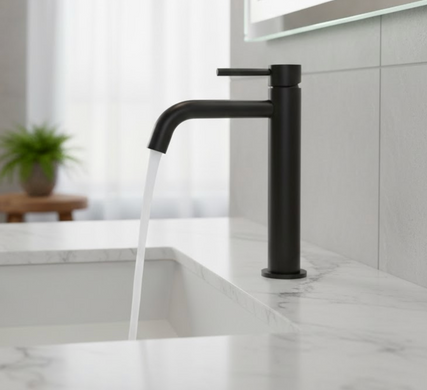 Devit 550536B Flow Смеситель для раковины высокий, черный, Черный